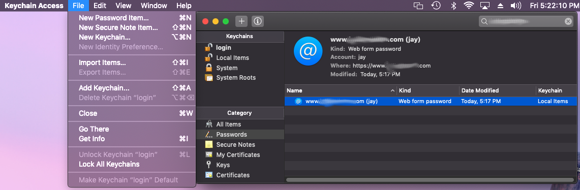 can i disable the keychain on my mac os for sierra?